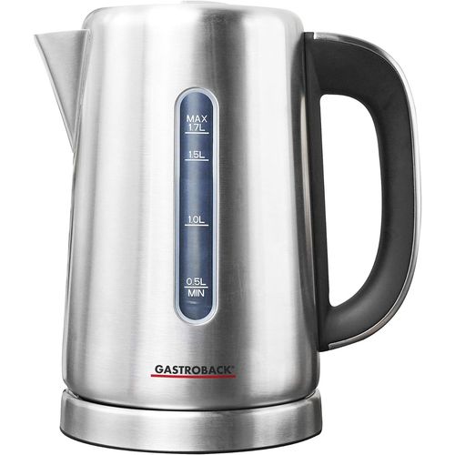 CLICKSELL-Design Express Bouilloire 1,7 L 3000 W Noir, Acier Inoxydable