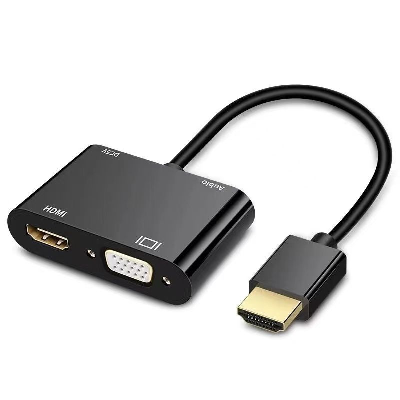 Adaptateur HDMI vers VGA HDMI, double affichage 4K HDMI vers HDMI V...