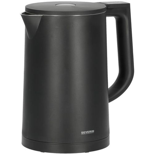 CLICKSELL-Bouilloire Electrique Temperature Reglable, Poignée À Indicateur De Chauffe Coloré, 2 200 W, Bouilloire Inox 1,7L À Ouverture Xxl, Bouilloire Électrique Avec Socle 360°, Noir, Wk 3484