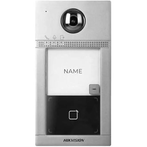 Sonnette connectée - HIKVISION - Métal - IP65 - Caméra WiFi FullHD - Vision nocturne IR