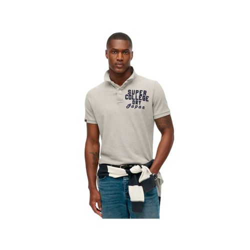 Polo Superdry Vintage Athletic Homme Gris