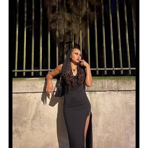 Robe Longue Noir Dos Nu