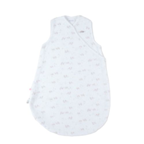 Gigoteuse En Mousseline De Coton Blanc/Marron