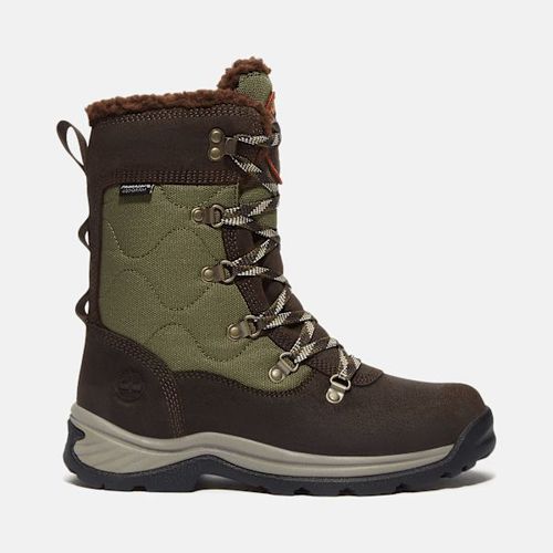 Timberland Bottine De Neige Montante Imperméable Lacets Chocorua Pour En Marron Foncé Marron