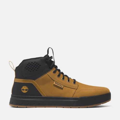 Timberland - Baskets Mi-Hautes À Lacets Maple Grove Pour Homme En Noir Et Jaune, Homme, Jaune, Taille: 43.5
