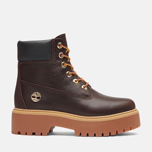 Timberland 6sinch Boot Compensée Imperméable Lacets Espresso Stone Street Pour En Marron Foncé/noir Marron