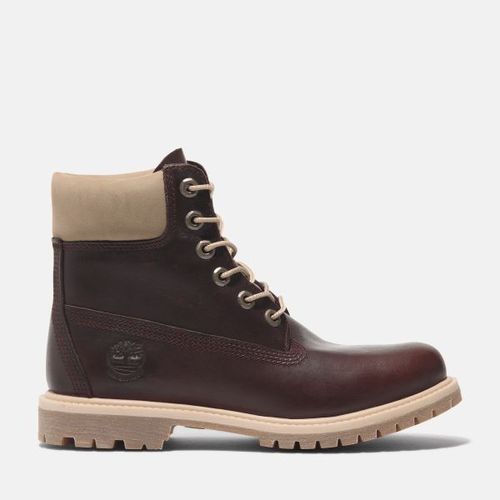 Timberland 6sinch Boot Imperméable Lacets Timberland Premium Pour En Rouge Foncé Rouge