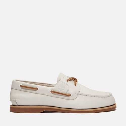 Timberland Chaussure Bateau Classique Pour En Blanc Blanc