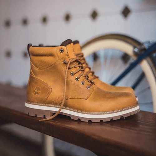 Timberland - Boots Mi-Hautes Imperméables À Lacets Britton Road Pour Homme En Jaune, Homme, Jaune, Taille: 47.5