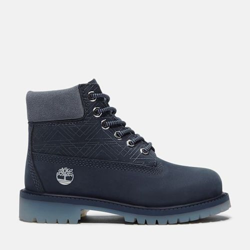 Timberland - 6-Inch Boot Imperméable À Lacets Timberland Premium Pour Tout-Petit En Bleu Foncé, Bleu, Taille: 26