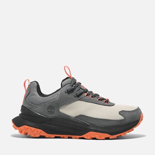 Timberland Baskets Basses Lacets Motion Access Imperméables Pour En Gris Noir Et Orange Beige
