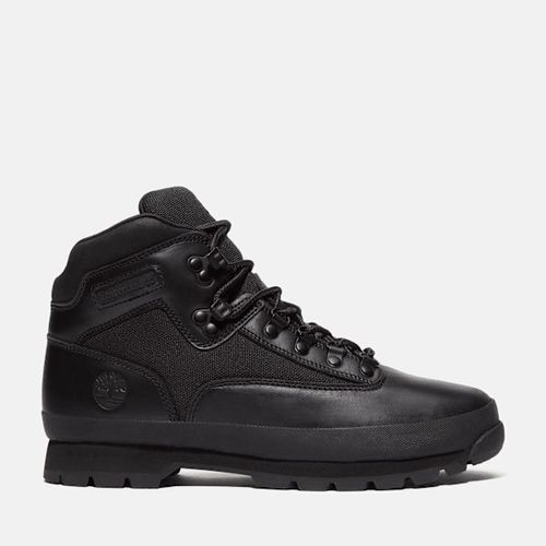 Timberland Bottine De Randonnée Euro En Cuir Pour En Noir Noir