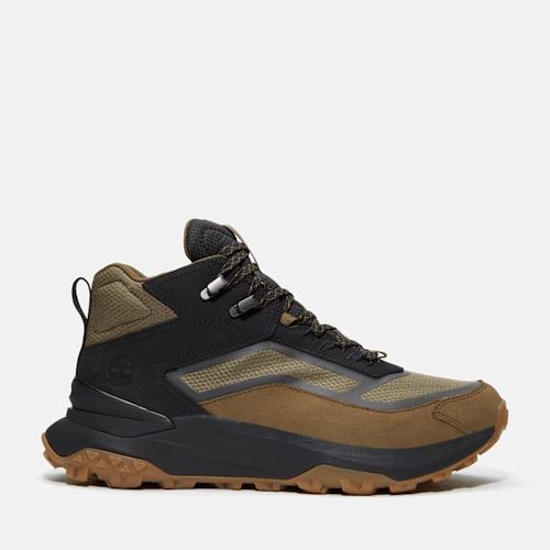 Timberland Baskets Mishautes Imperméables Lacets Motion Access Pour En Vert Vert