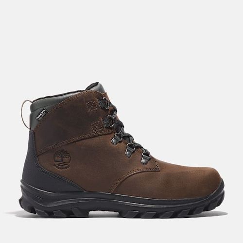 Timberland Boots De Neige Mishautes Imperméables Lacets Chillberg Pour En Marron Foncé Marron