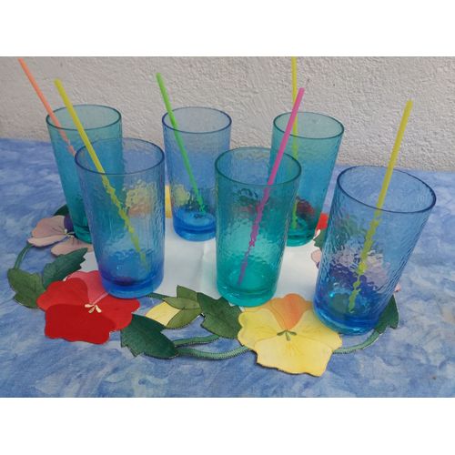 Lot De 6 Verres À Orangeade