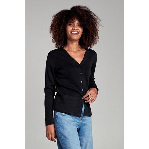 Cardigan "Locronan" - Laine Et Acrylique Femme Noir S - 38