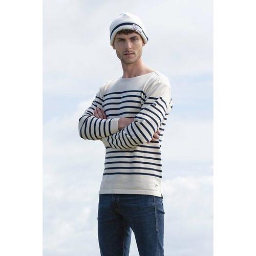 Fileuse D Arvor Marinière Lamaneur - Fileuse D'arvor Homme Nature/Rich Navy Xs