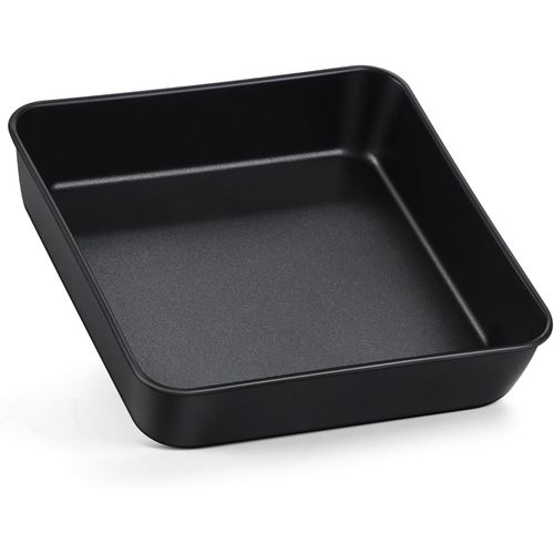 Kalanka-Plat À Four Carré, En Acier Inoxydable, 21 X 21 X 5 Cm, Pour Brownie, Lasagnes, Sain Et Durable, Passe Au Lave-Vaisselle, Plat À Tarte Carré