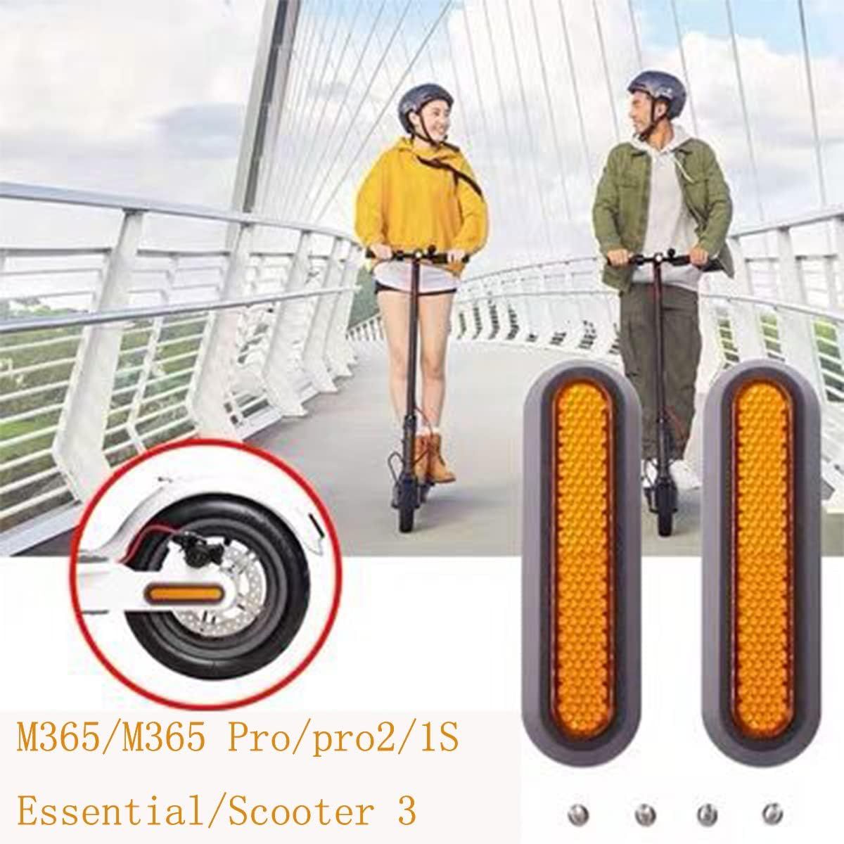 Autocollant Trotinette electrique Caches de Roue avec Bande Réfléchissante  pour Xiaomi M365/Pro/pro2/1S/Essential/Scooter 3 Autocollants