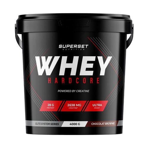 Whey Hardcore (4kg)|Brownie| Whey Protéine|Superset Nutrition 