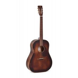 Sigma Djm-15-Aged Guitare Acoustique - Dreadnought Slope Shoulder - Table Acajou Massif Naturel Vieilli