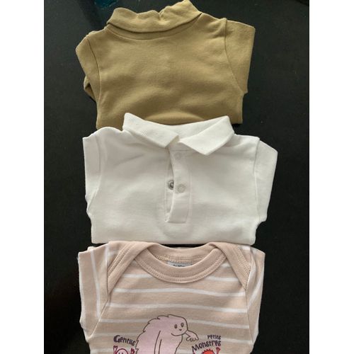 Lot De Trois Body Manches Longues, Neuf Petit Bateau