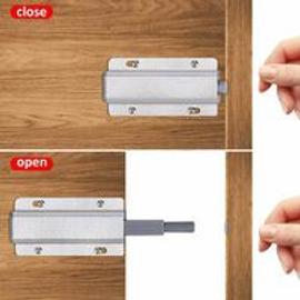 Appuyez pour ouvrir magnétique loquets Fermetures magnétiques push-open  ouvre et ferme la porte avec une simple pression (10 pièces)