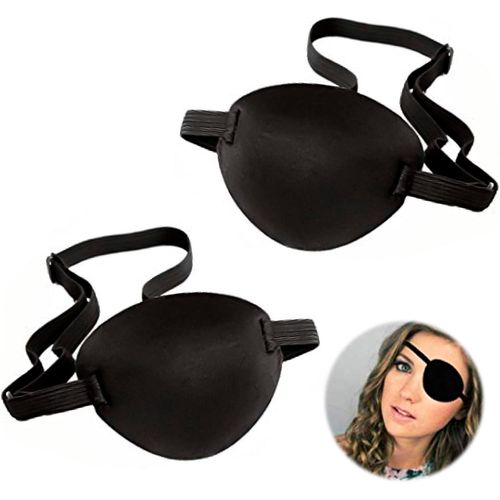 Kalanka-Pièces Cache-?Il Médical Extensible Patch Oeil Oculaire Patch Pirate Avec Sangle Réglable Pour Adultes Et Enfants