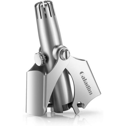 Kalanka-Gd-014-A2 Tondeuse Manuelle Pour Poils Du Nez Et Des Oreilles (Sans Piles) Avec Coupe-Ongles ¿ Épilateur Manuel Parfait En Acier Inoxydable Pour Homme Et Femme 