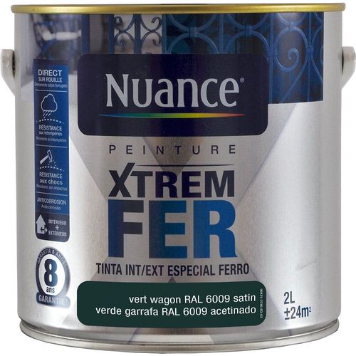 Peinture Xtrem fer vert wagon satin 2L