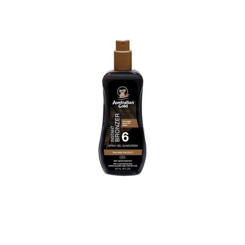 Spf 6 Spray Gel Avec Agent Bronzant 237ml - Australian Gold - Spray Gel Solaire Avec Agent Bronzant 