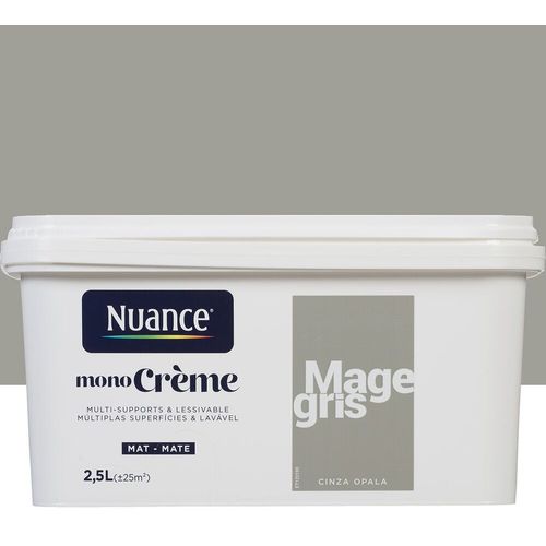 Peinture MonoCrème Mage gris Mat 2.5L