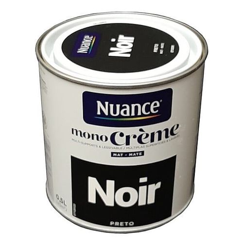 Peinture MonoCrème - Noir - Mat - 0,5L