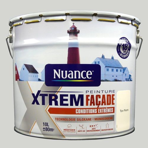 Peinture façade Xtrem - Conditions extrêmes - Ton pierre - 10L