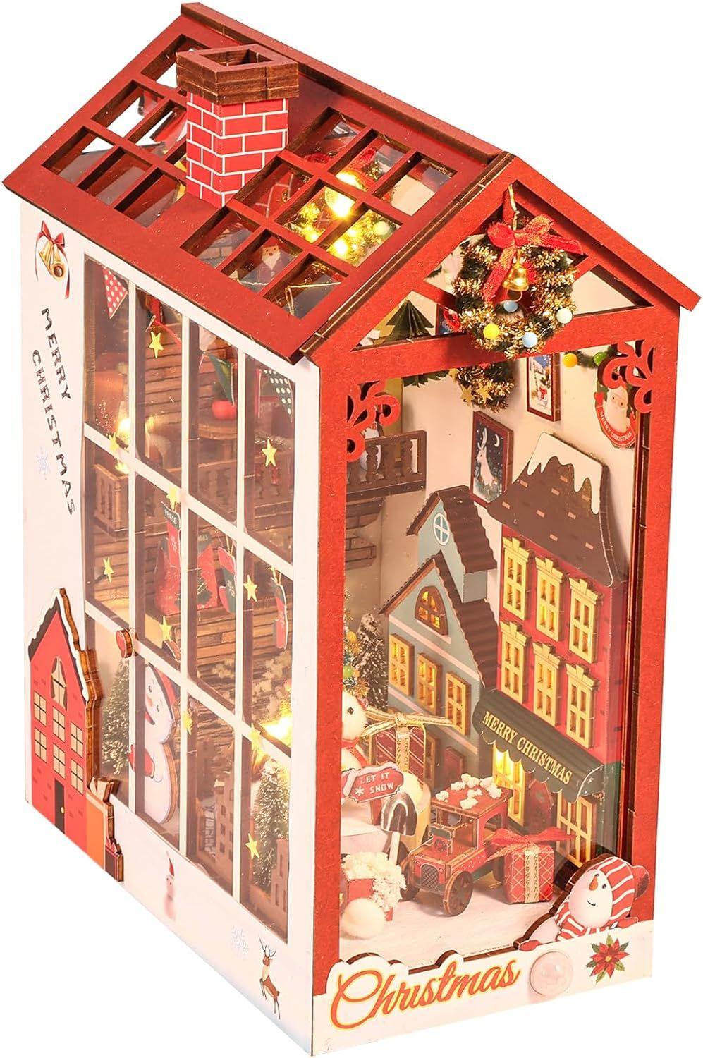 DIY Book Nook Kit – Maison de poupée Miniature en Bois avec
