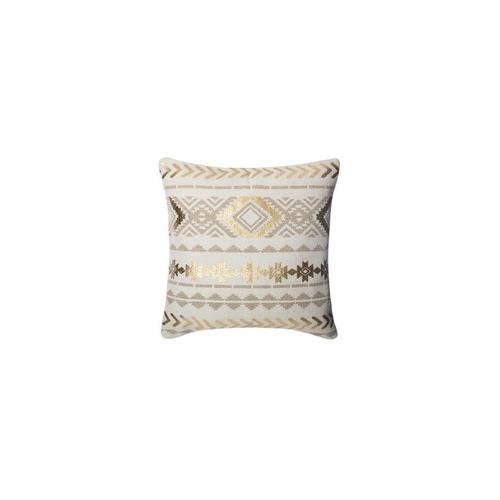 Housse De Coussin - Ethnik Gold - L 40 Cm X L 40 Cm - Lin