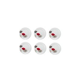 Lot De 6 Assiettes À Dessert - Osara - D 19,5 Cm - Porcelaine