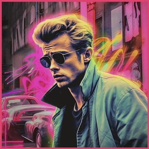Carré Simili Cuir 44x44 Cm James Dean Kc0057