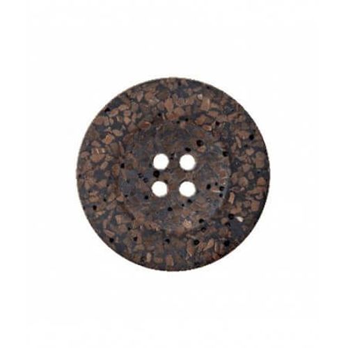 Boutons Recyclés Coco 23 Mm X 2 - Union Knopf Marron