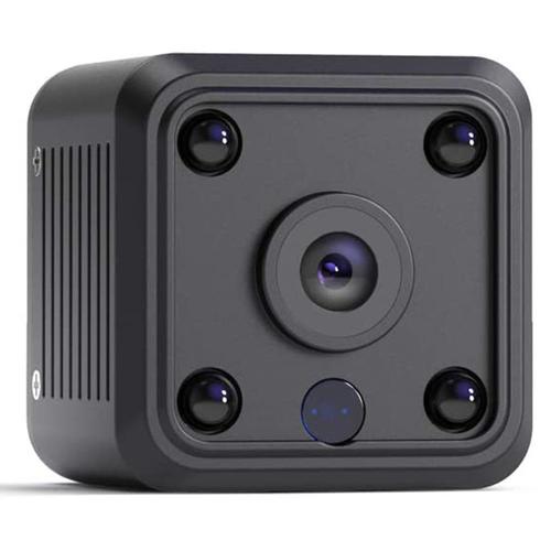 Mini caméra - Minuscule portable 1080P WiFi Full HD Nanny Pet Office Sports Garage Caméra de surveillance à domicile Auto IR Vision nocturne Grand angle Détection de mouvement Vidéo à distance