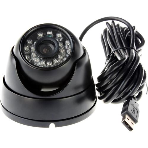Caméra dôme de 1,3 million de pixels avec webcam HD à vision nocturne LED infrarouge Caméra conque USB à faible éclairage de 1,3 million de pixels Caméra de surveillance vidéo HD à vision nocturne