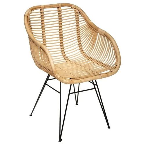 Fauteuil En Rotin Koeta - Beige - L 57,5 X H 85,5 Cm