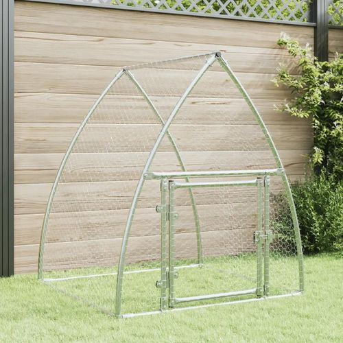 Vidaxl Cage Pour Poules Argenté 100x105x120 Cm Acier Galvanisé