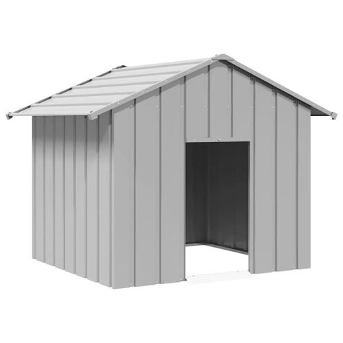 Vidaxl Niche Pour Chien Avec Toit Noir 131x101x102 Cm Acier Galvanisé