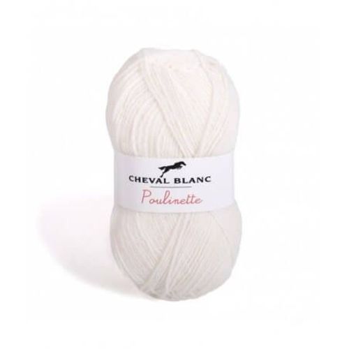 Pelote De Laine À Tricoter Poulinette - Cheval Blanc 059 Ficelle