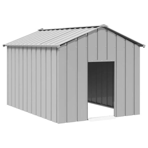 Vidaxl Niche Pour Chien Avec Toit Noir 113x153x101 Cm Acier Galvanisé