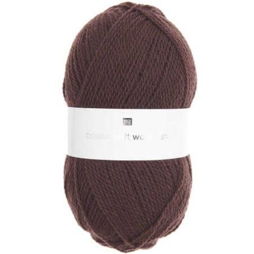 Fil De Laine À Tricoter Creative Soft Wool Aran - 100gr - Rico Design 032 Marron Moka