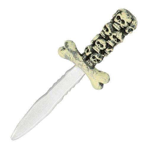 Dague Poignard Jouet Plastique Pirate Crâne 30cm
