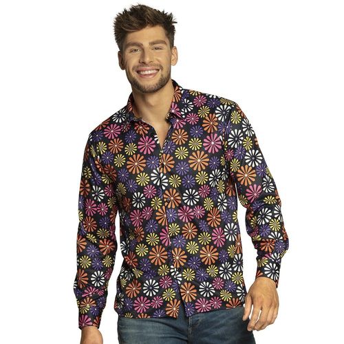Chemise Flower Power Seventies Hippie Homme