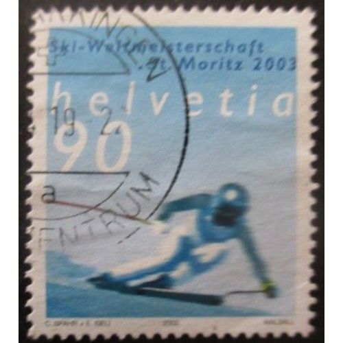 Suisse N°1741 Ski Alpin Oblitéré